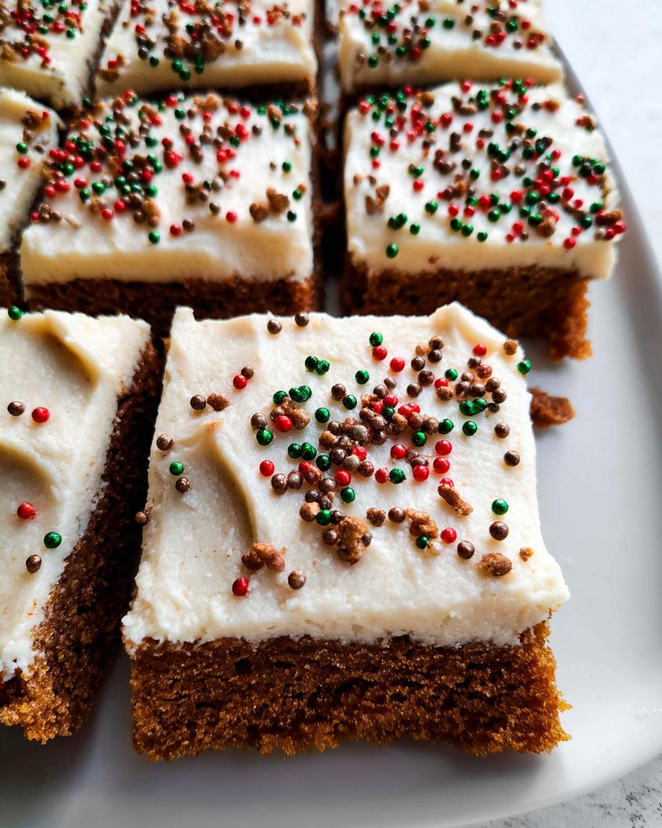 Gingerbread Cookie Bars - detail 1
