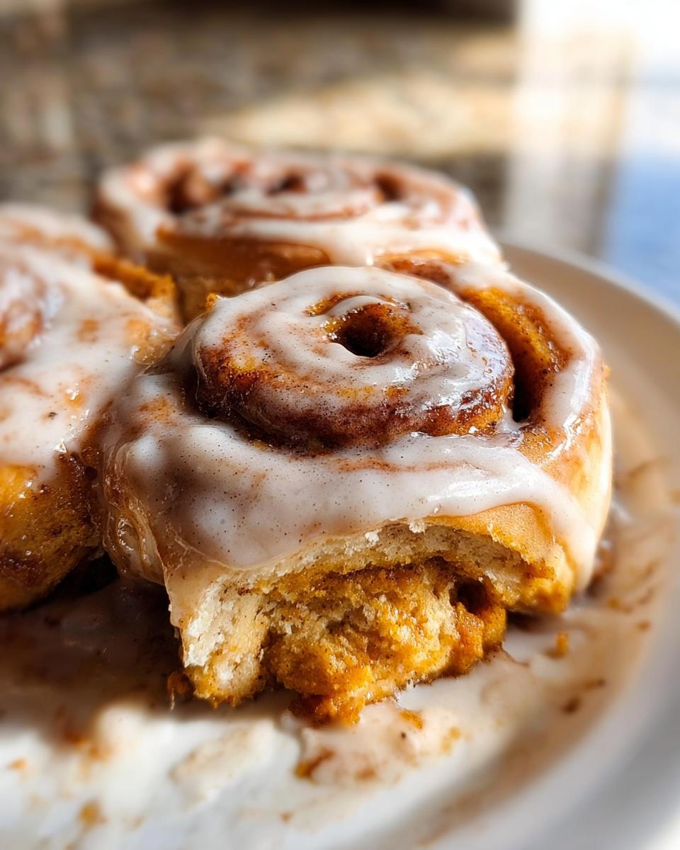 Gluten Free Pumpkin Cinnamon Rolls - detail 2