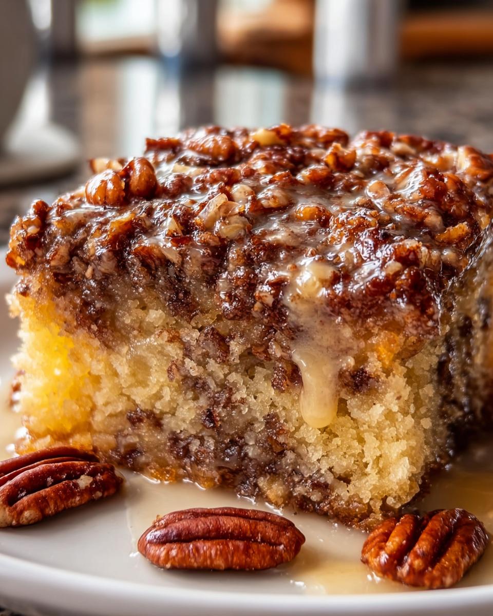 Gooey Butter Pecan Cake - detail 1