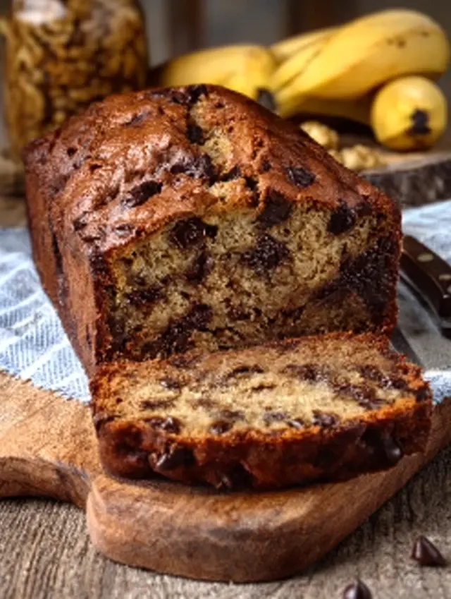 Grandma's Chocolate Chip Banana Bread