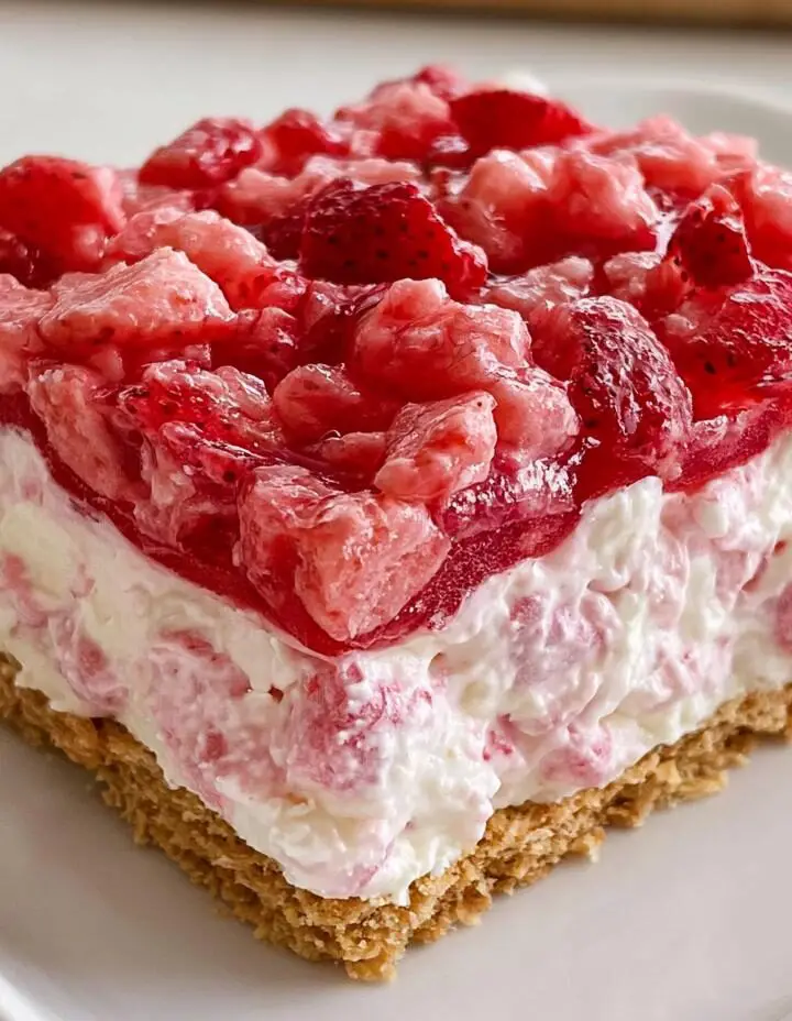 Grandma’s No-Bake Strawberry Delight