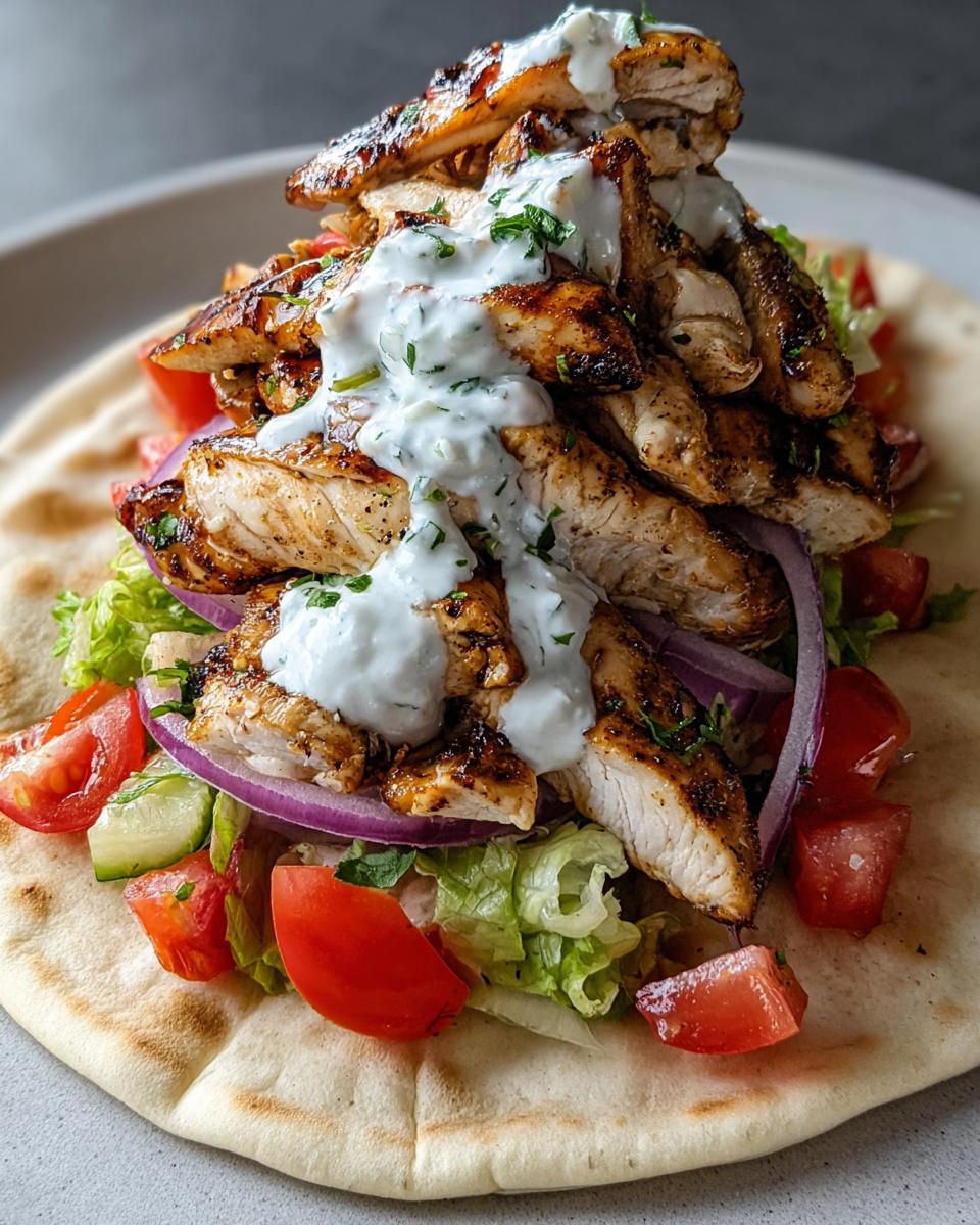 Greek Chicken Gyros - detail 2