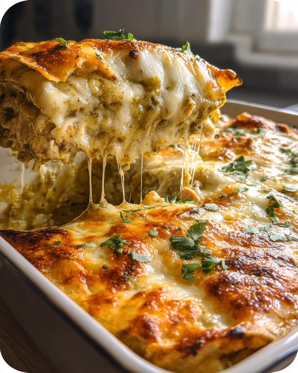 Green Chile Chicken Enchilada Casserole - detail 1