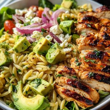 Grilled Chicken Orzo Salad
