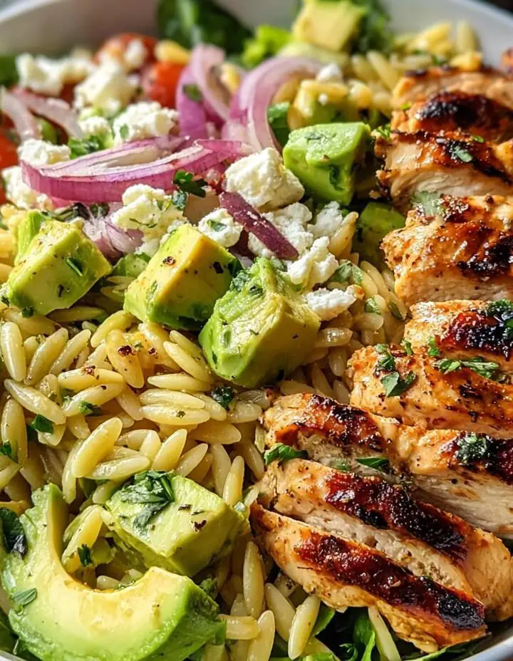 Grilled Chicken Orzo Salad