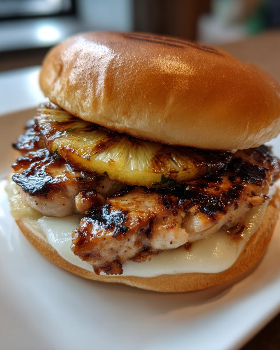 Grilled Hawaiian Chicken Sandwiches - detail 1