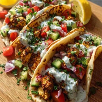 Grilled Mediterranean Chicken Tacos