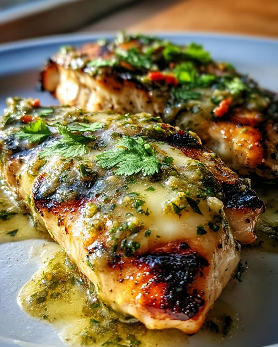 Grilled Salsa Verde Pepper Jack Chicken - detail 2
