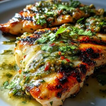 Grilled Salsa Verde Pepper Jack Chicken