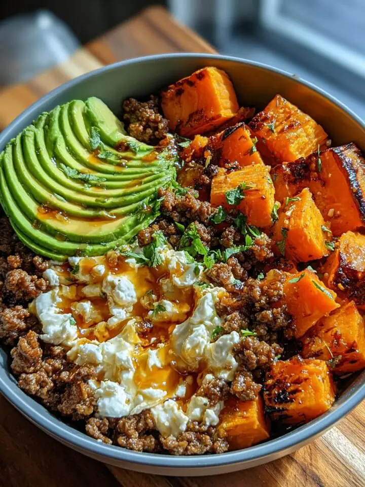 Ground Beef Hot Honey Bowl
