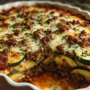 Ground Beef Zucchini Bake