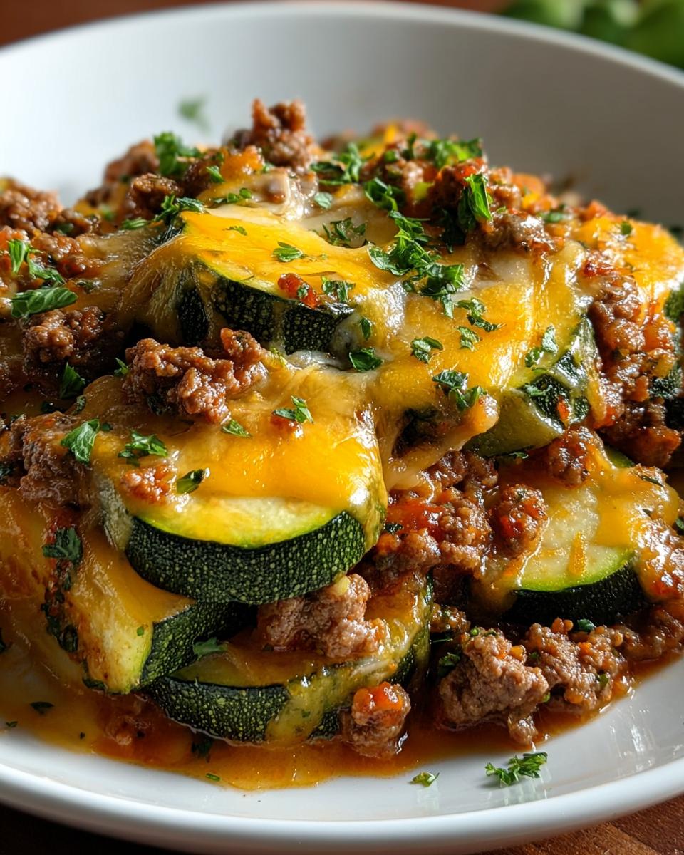 Ground Beef and Zucchini Skillet Casserole - detail 2