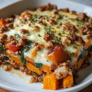 Ground Turkey Sweet Potato Bake