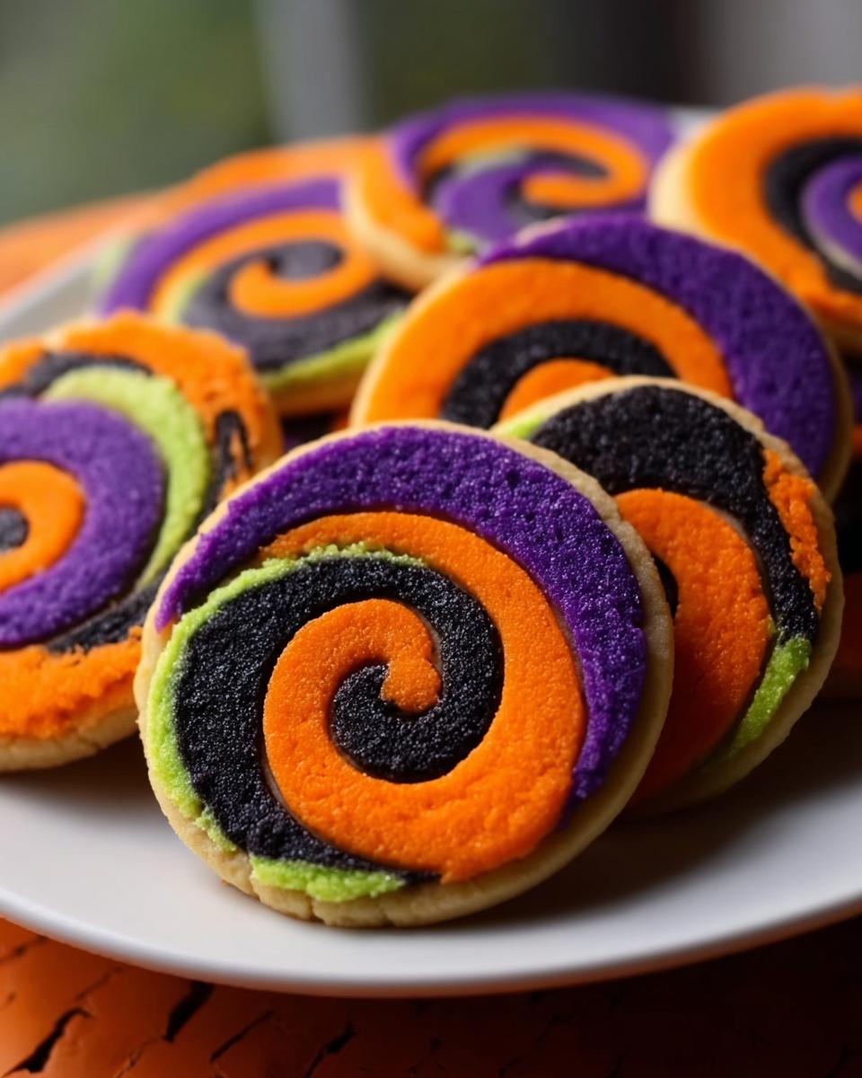 Halloween Pinwheel Sugar Cookies - detail 1