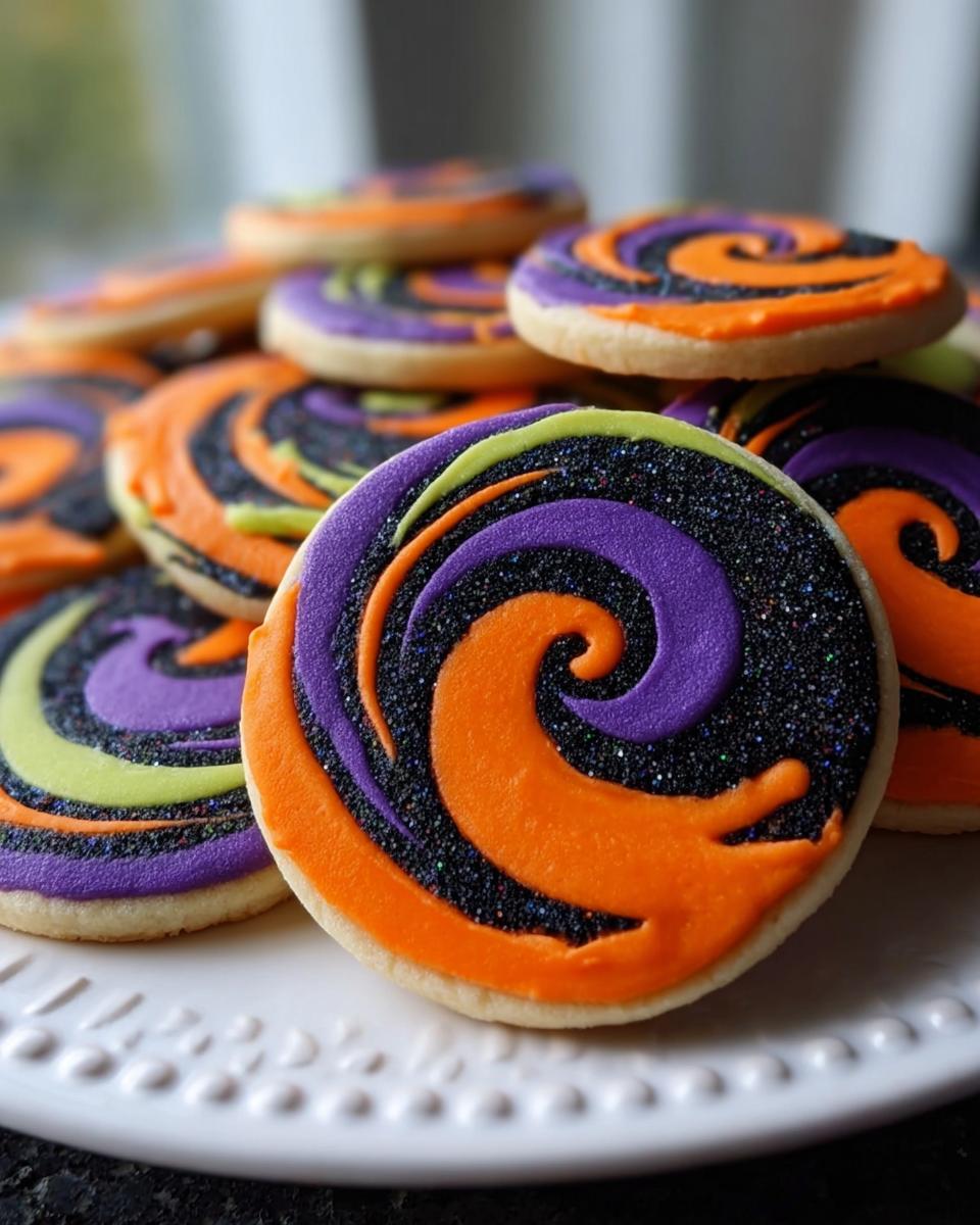 Halloween Pinwheel Sugar Cookies - detail 3