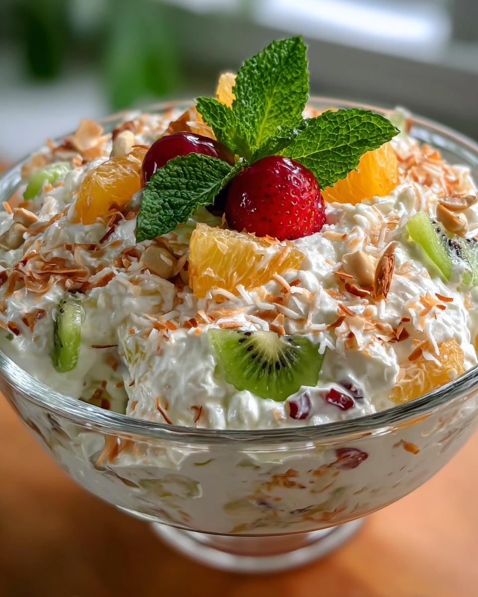 Hawaiian Cheesecake Salad - detail 1