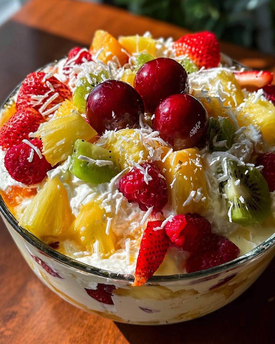 Hawaiian Cheesecake Salad - detail 1