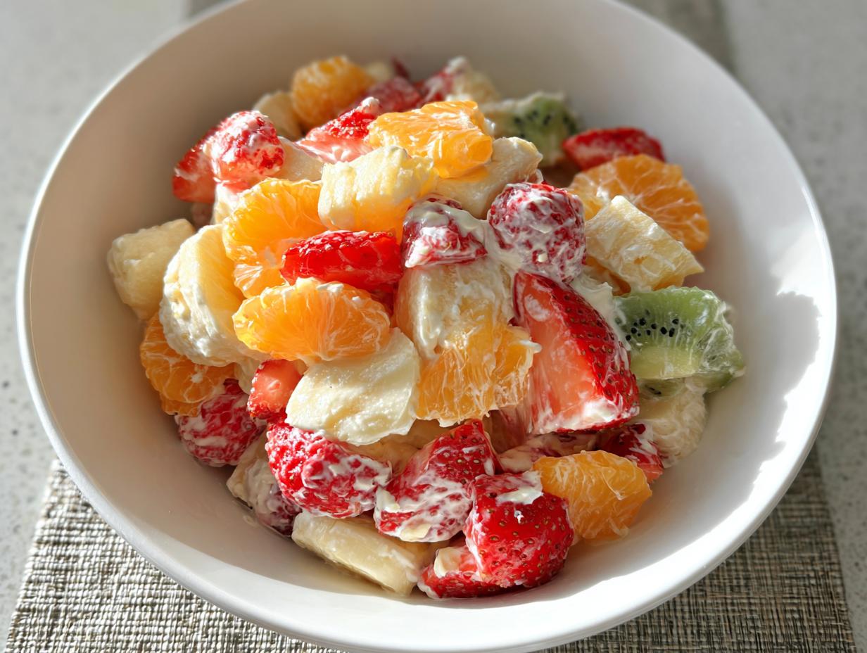 Hawaiian Cheesecake Salad - detail 2
