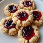 Healthy 4Th of July Thumbprint Cookies