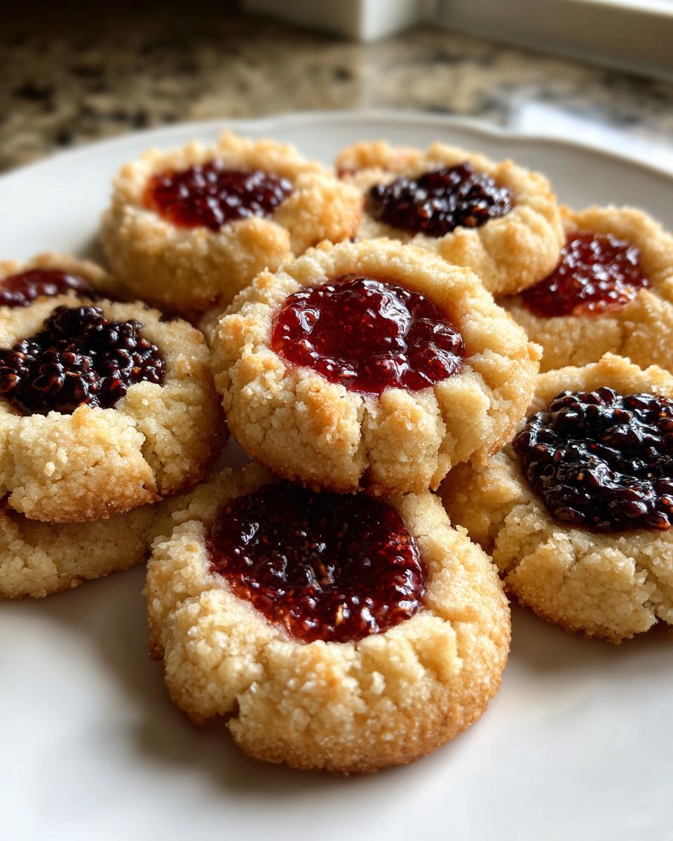 Healthy 4Th of July Thumbprint Cookies - detail 3