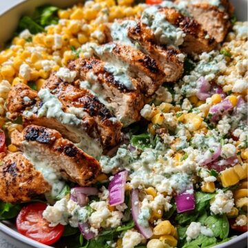 High-Protein Chicken Street Corn Salad
