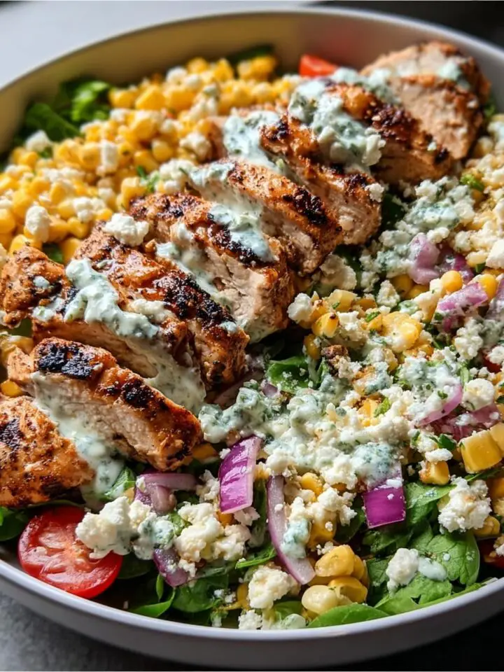 High-Protein Chicken Street Corn Salad