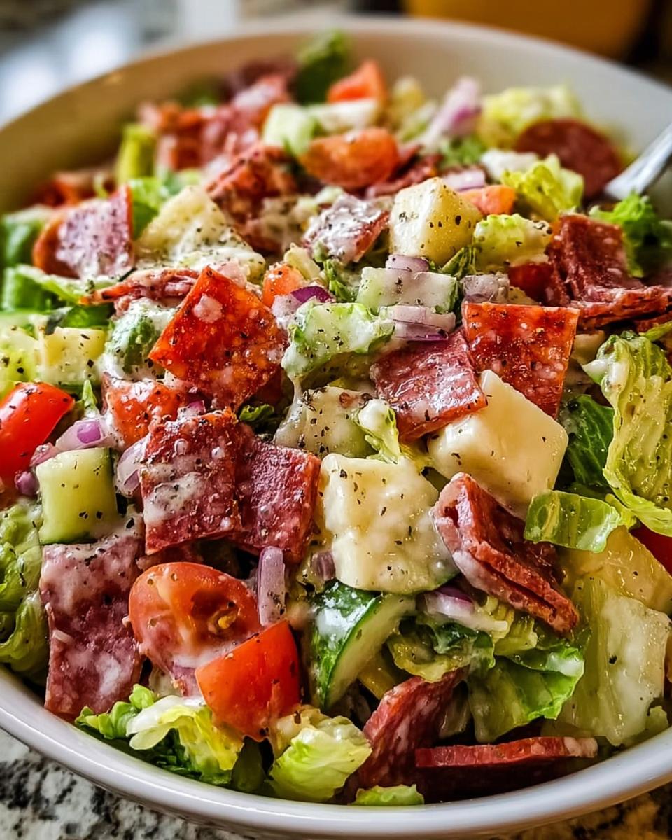 High Protein Italian Grinder Salad - detail 1