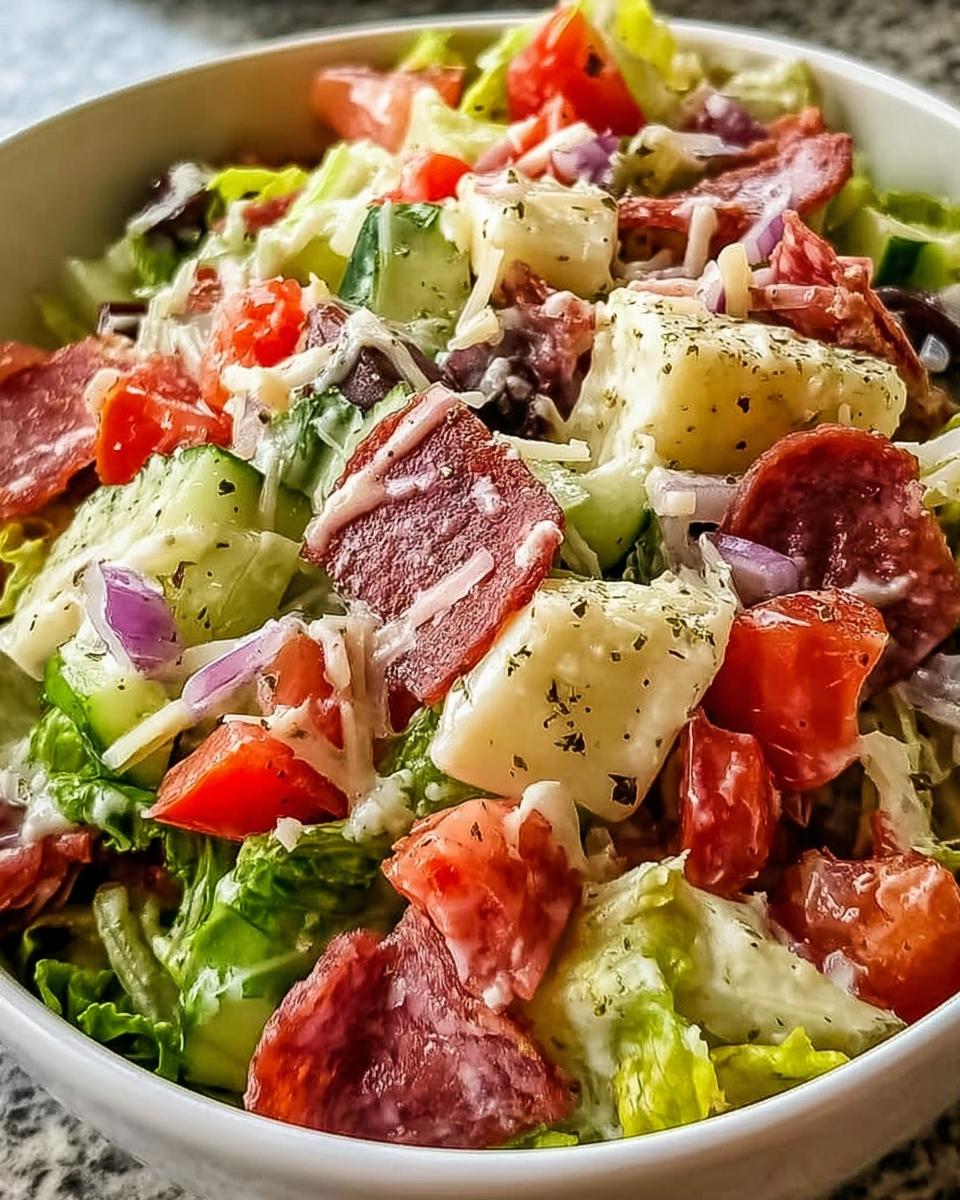 High Protein Italian Grinder Salad - detail 2