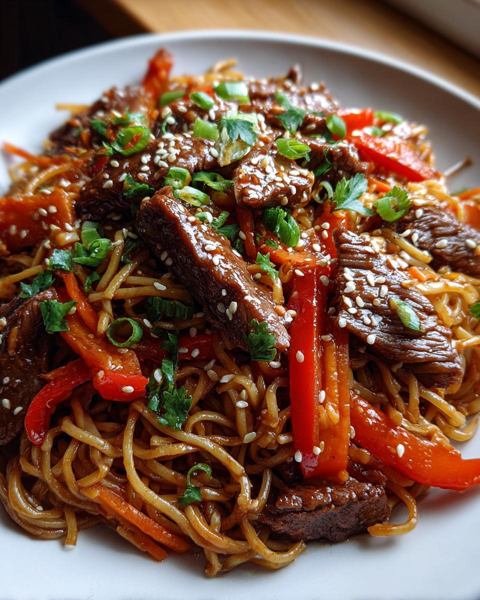 Hoisin Beef Noodles - detail 1