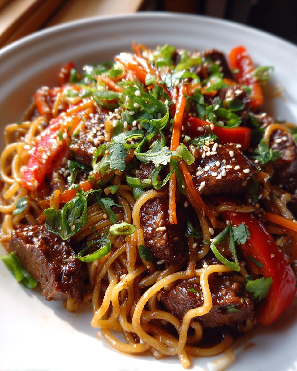 Hoisin Beef Noodles - detail 2