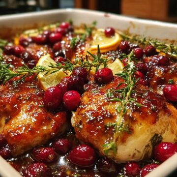 Holiday Cranberry Chicken Bake