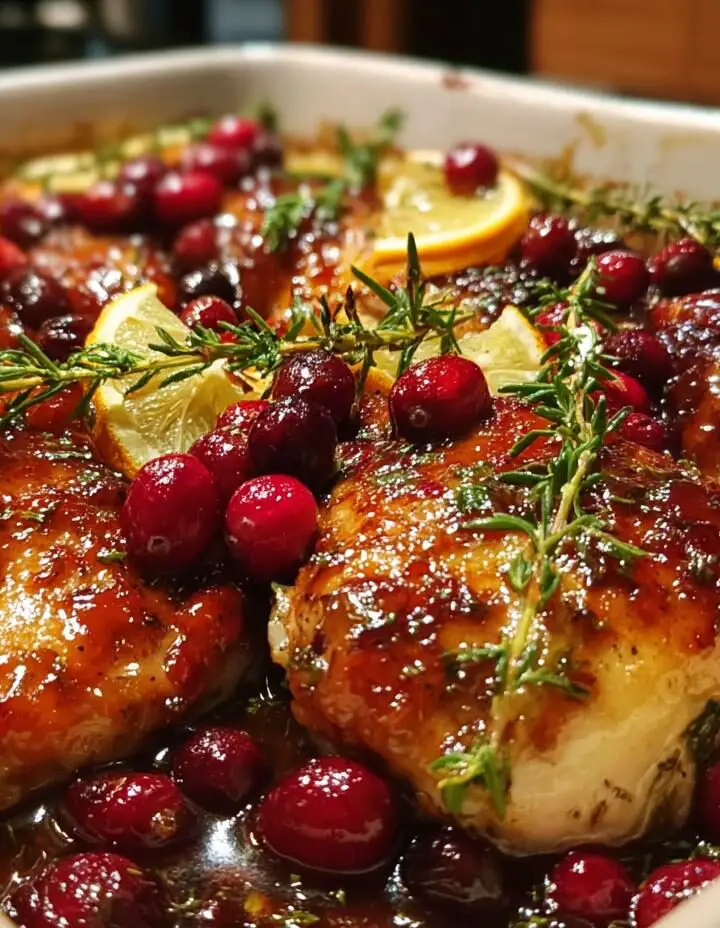 Holiday Cranberry Chicken Bake