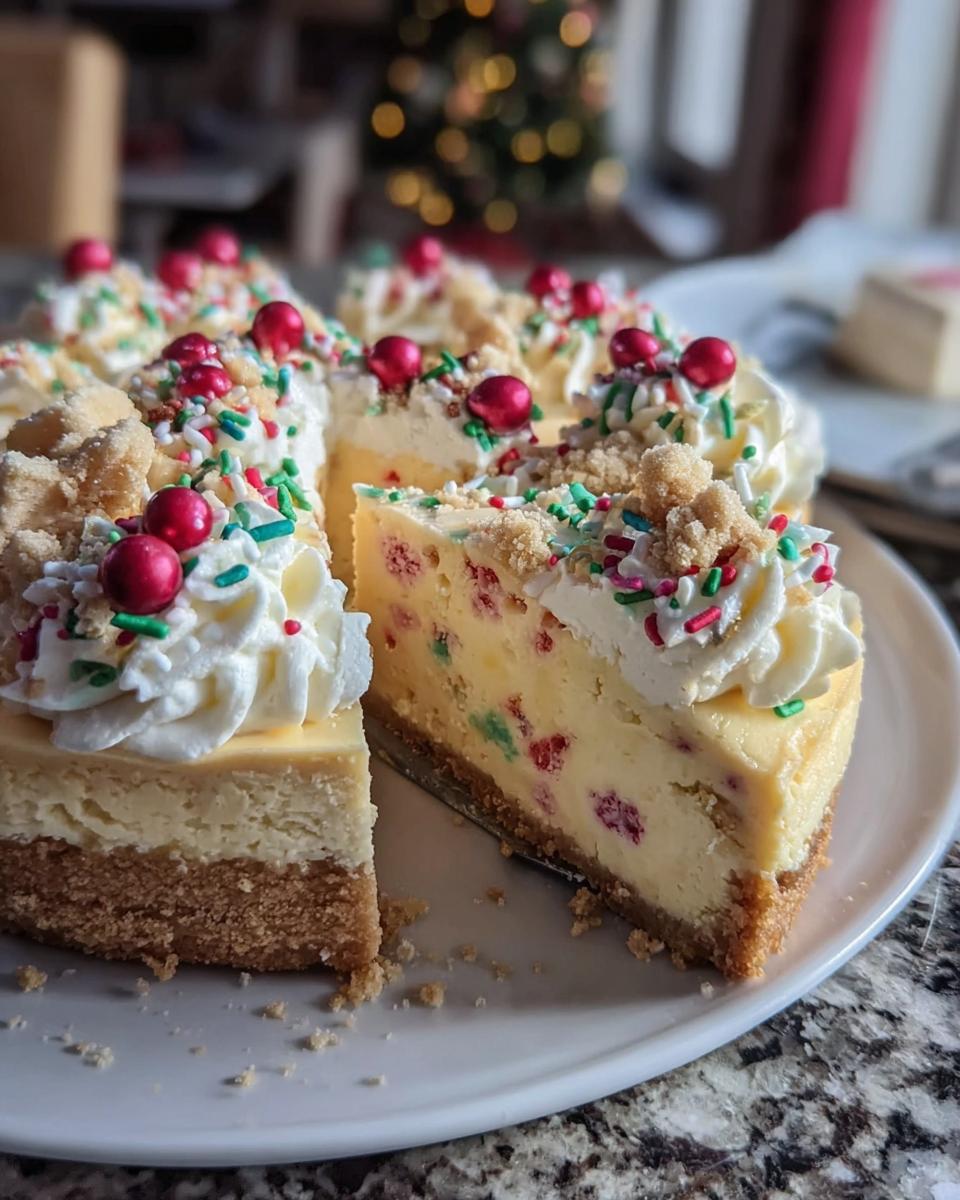 Holiday Sugar Cookie Cheesecake - detail 1