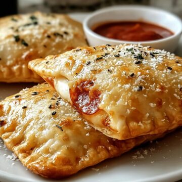 Homemade Cheesy Pizza Pockets