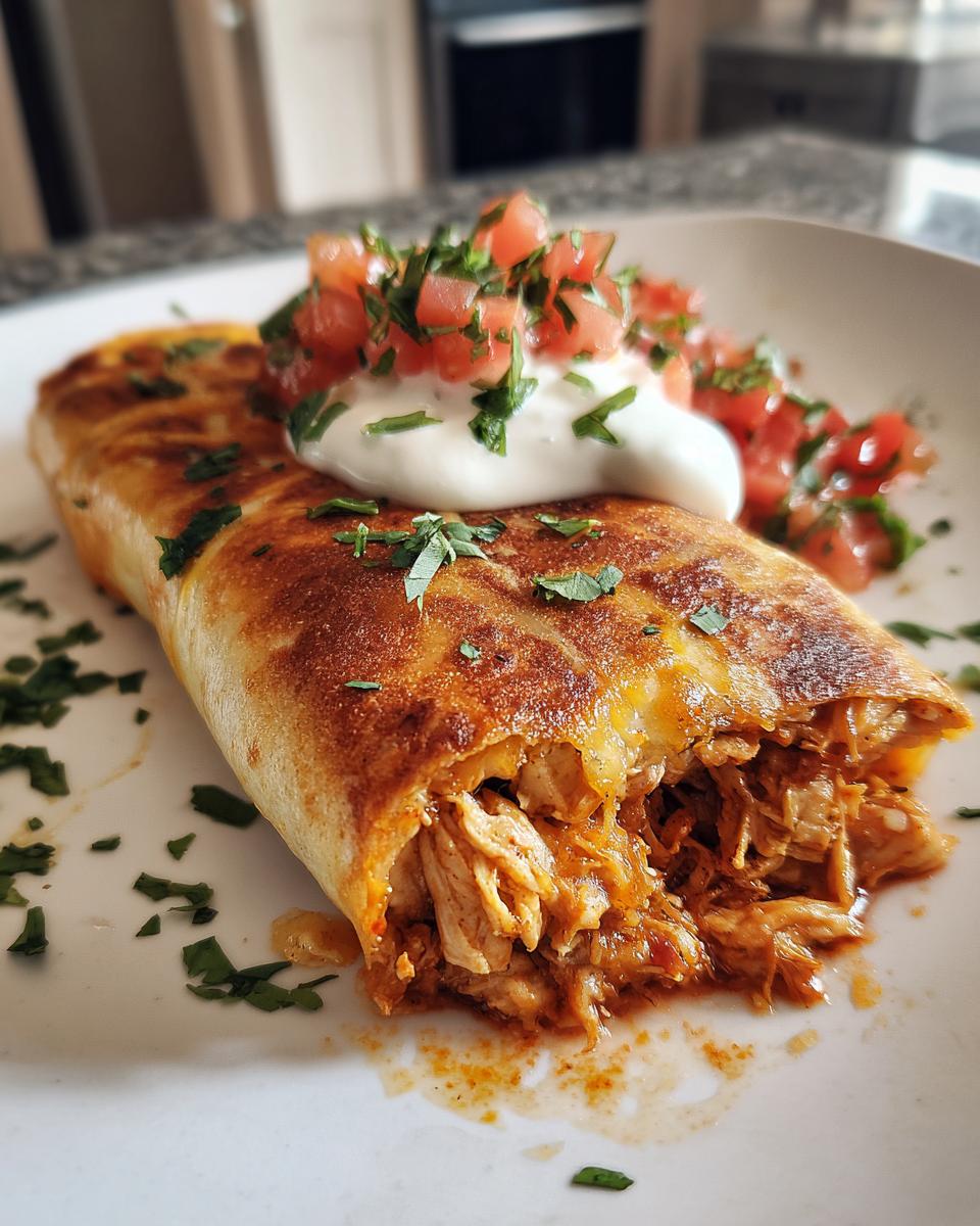 Homemade Chicken Chimichangas - detail 3