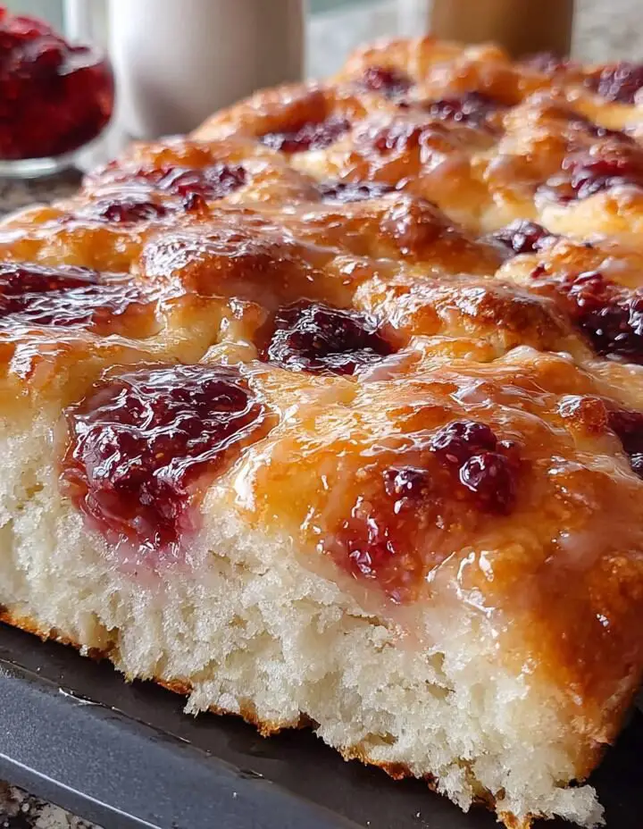 Homemade Jam Donut Focaccia