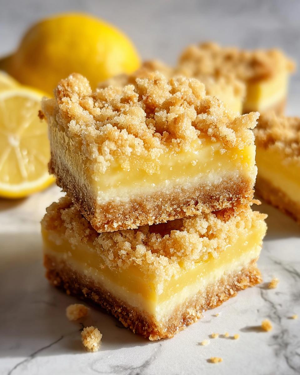 Homemade Lemon Crumb Bars - detail 1