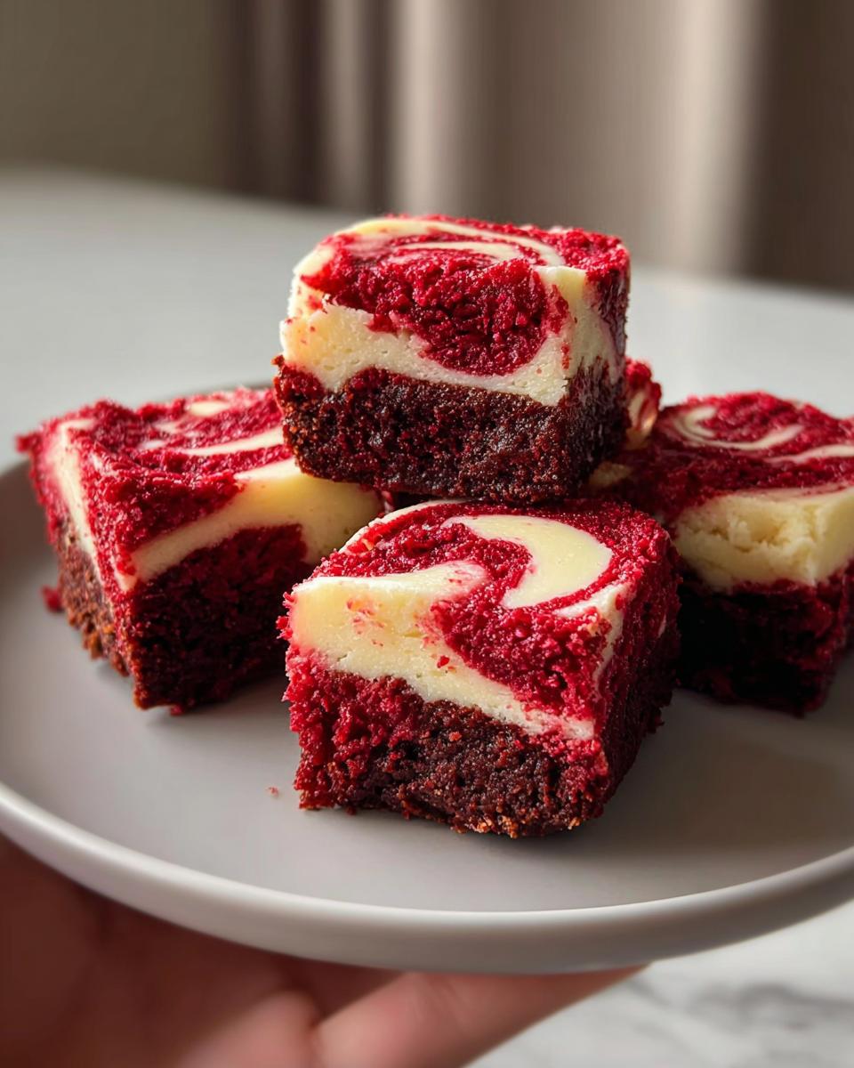 Homemade Red Velvet Brownie Bites - detail 2