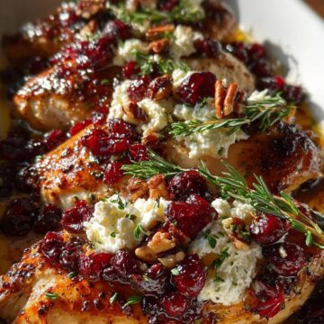 Honey Cranberry Chicken Bake with Ricotta Cheese