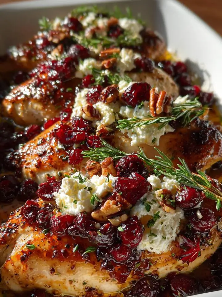 Honey Cranberry Chicken Bake with Ricotta Cheese