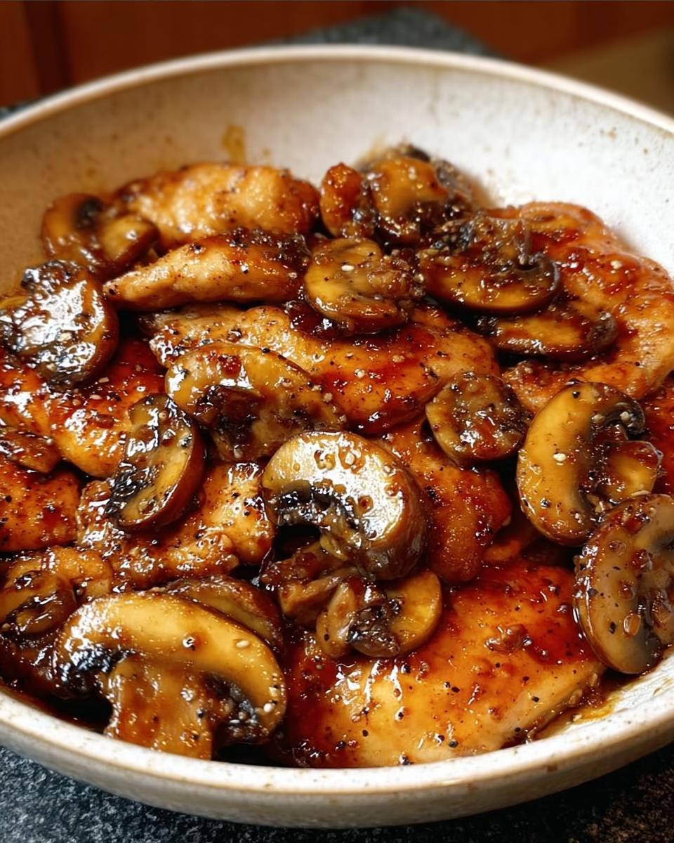 Honey Garlic Chicken with Mushroom - detail 1