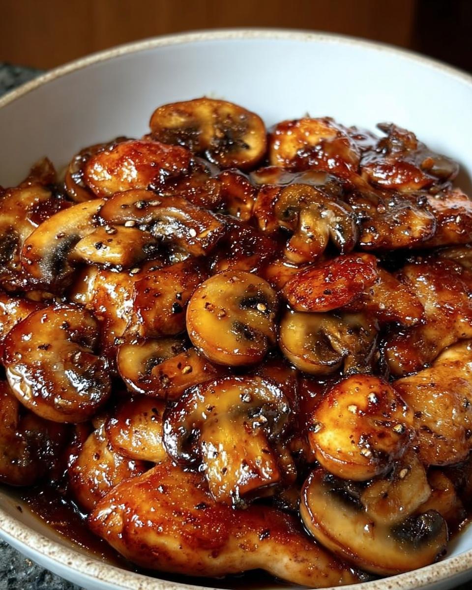 Honey Garlic Chicken with Mushroom - detail 2