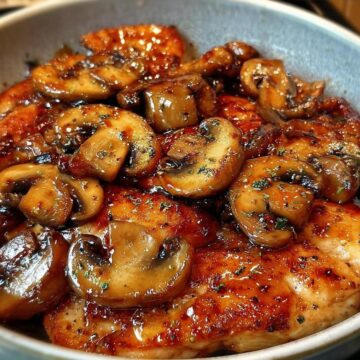 Honey Garlic Chicken with Mushroom