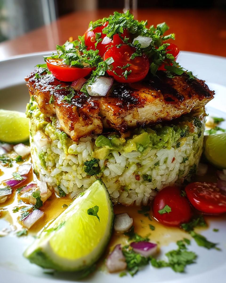 Honey Lime Chicken & Avocado Rice Stack - detail 1