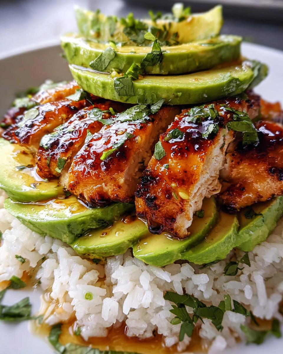 Honey Lime Chicken & Avocado Rice Stack - detail 2