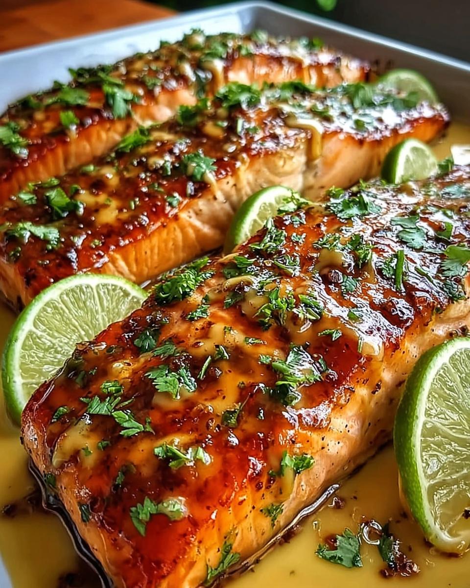Honey-Lime Garlic Butter Baked Salmon - detail 1