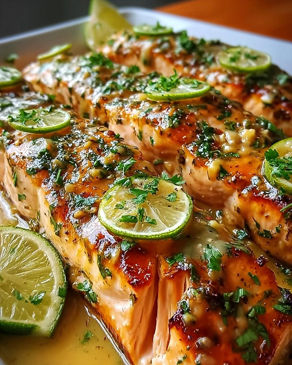 Honey-Lime Garlic Butter Baked Salmon - detail 2
