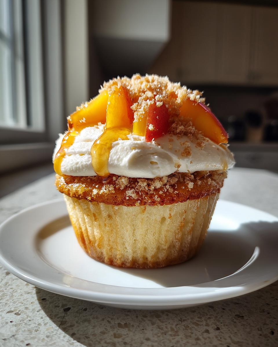 Honey Peach Cream Cheese Cupcakes - detail 1