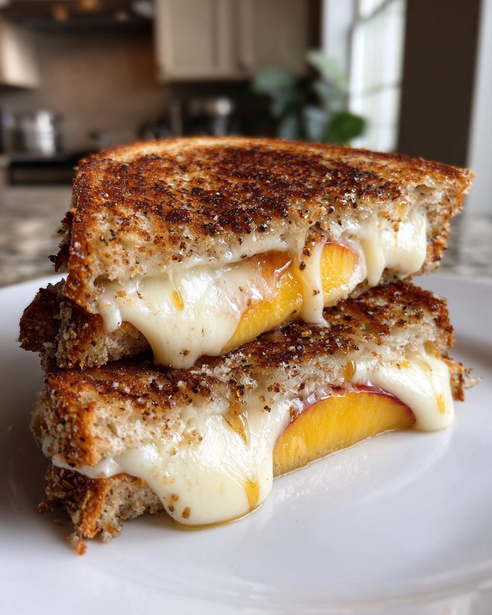 Honey Peach White Cheddar Grilled Cheese - detail 3