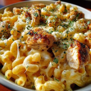 Honey Pepper Chicken Mac and Cheese